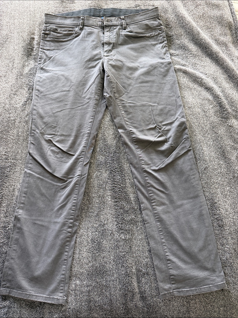 English Laundry Men's Gray Chinos - Straight Leg